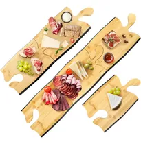 Comprar Tablas De Charcutería En Pack De 3, Tablas De Servir De Made