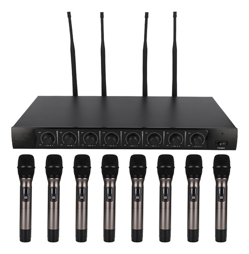 Microfone Profissional Uhf 700mhz - 790mhz 1 A 8 Sem Fio