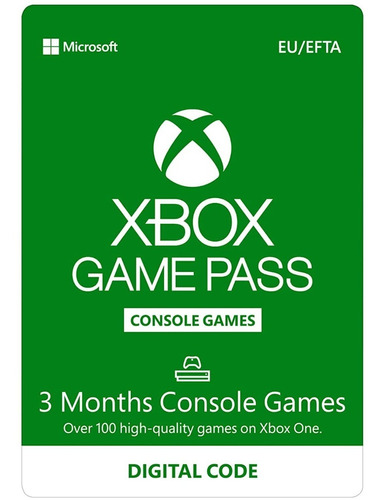 Gift Cards Xbox Game Pass Tarjeta Regalo De 3 Meses Código