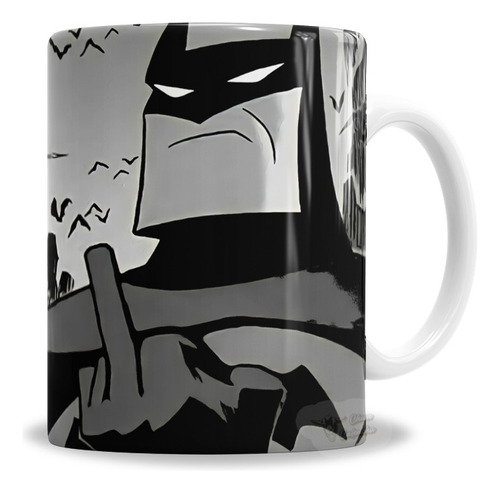 Taza De Cerámica Batman Fuck You, Apta Microondas - En Caja