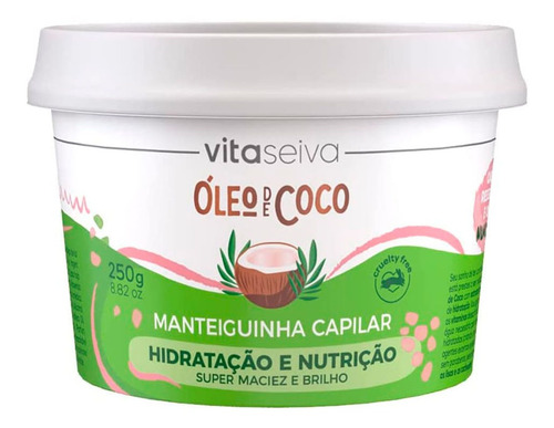 Manteiguinha Capilar Óleo De Coco Vita Seiva 250g