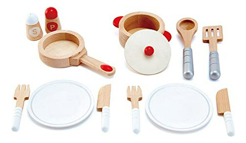 Set De Cocina De Madera Con Accesorios