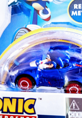 Auto Sonic The Hedgehog Real Metal Esc 1/64 Mide 7 Cm Rdf1