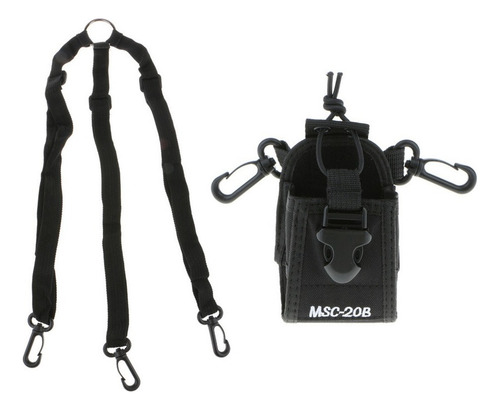 . Funda De Radio Portátil De Nylon Msc-20b Funda De Bolsa