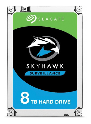 Imagen 1 de 3 de Disco duro interno Seagate SkyHawk ST8000VX0022 8TB