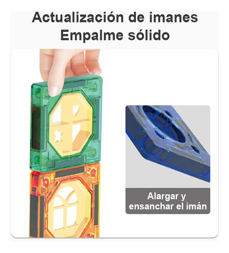 Juguete Bloques Magnéticos De Construcción 73 Pzs