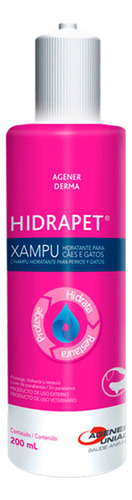 Shampoo Hidratante Cães Gatos 200ml Hidrapet Xampu Agener