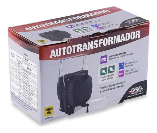 Transformador De Energia Bivolt Force Line, 1500va - 293