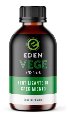 Eden Vege 500cc Crecimiento Vegetativo Cultivo - Gmc Online