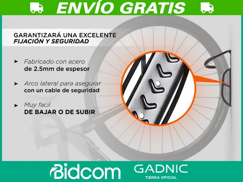 Kit X3 Soporte Para Bicicleta Pared Gancho Acero Resistente