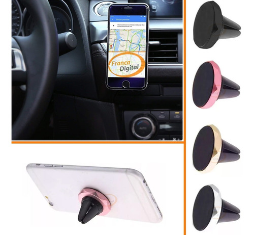 Soporte Imantado Para Auto Gps Celular De Ventilación Iman