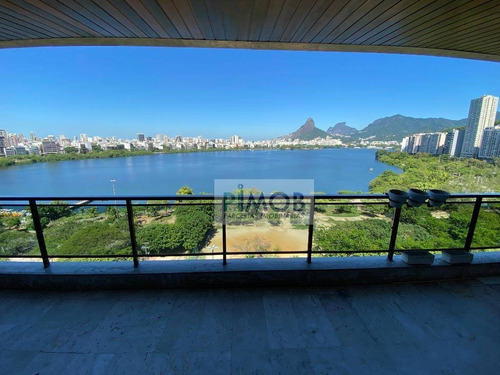 Imagem 3 de 27 de Espetacular Apartamento Com Vista Panorâmica E Com 4 Quartos À Venda, 200 M² Por R$ 4.700.000 - Lagoa - Rio De Janeiro/rj - Ap1309