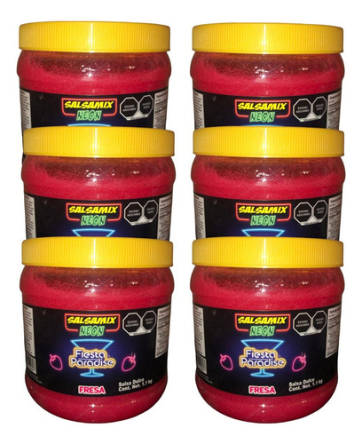 Salsa Mix Neon Fresa 7.7kg Escarchar Michelada Coctel