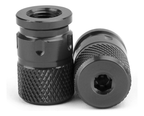 Cnc Aluminum Black Anti-thief Tire Valve Stem Cap For Mo Ccf