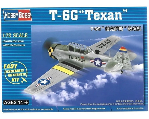 T-6g Texan - Escala 1/72 Hobby Boss 80233