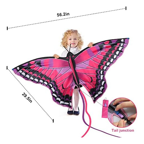 Toy Life Cometa De Mariposa Para Niños Cometa Grande Para Ni