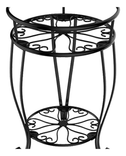 Soporte De Maceta De Metal De 2 Niveles, Estantes Estilo B