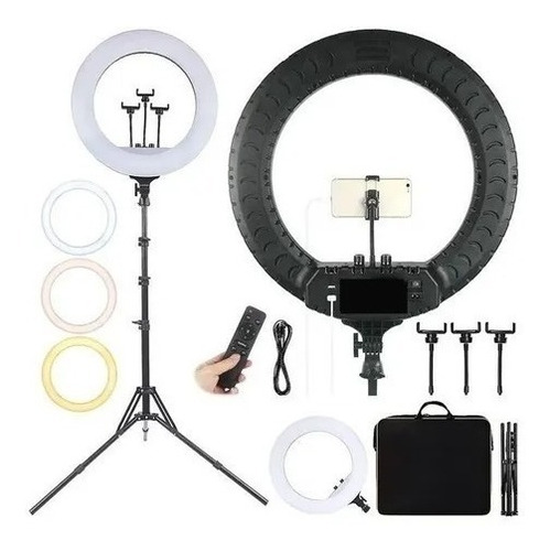 Aro Luz Led Profesional Ljj-45 45cm + Trípode 2.1m + Control