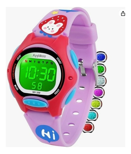 Reloj De Juguete Ayybboo: Diversión Y Estilo Para Niños Rosa