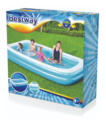 Alberca Inflable Rectangular 3.05x1.83x0.46 Bestway 54150