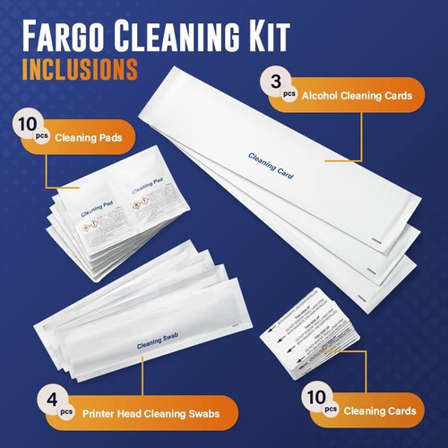 Fargo Kit Limpieza Para Impresora Hdp