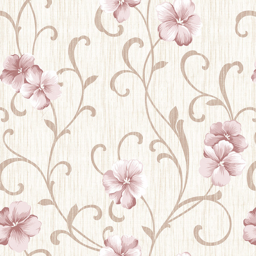 Papel De Parede Floral Azaleia Suave Lavável