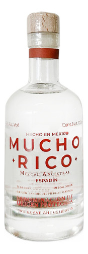 Mezcal Artesanal Joven Espadín Mucho Rico 100ml