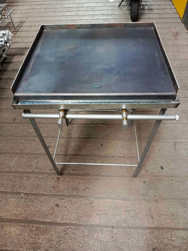 Plancha Industrial De Pedestal Reforzada De 60x50 A Gas