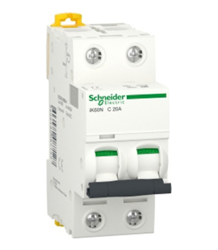 Interruptor Termomagnetico Acti 9 Ik60n 2 X 20 Amp A9k24220