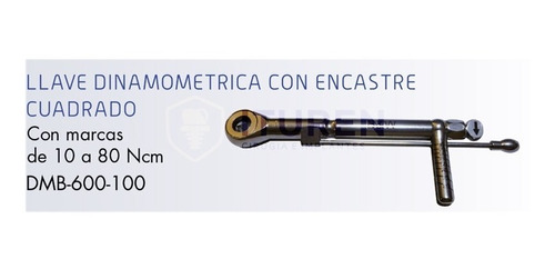 Llave Criquet Dinamométrica Encastre Cuadrado Byw Implantes