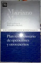 Comprar Plan Revolucionario De Operaciones Y Otros Mariano Moreno