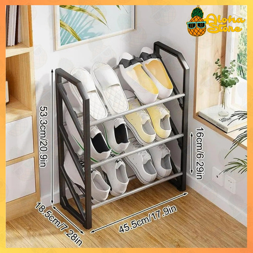 Organizador Múltiple Zapatos Zapatillas Estantes Niveles Color Negro