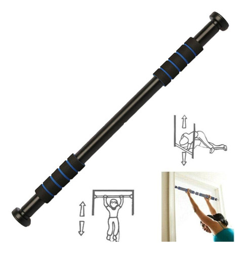Barra Fixa De Parede Para Porta Musculação Bonafit Azul