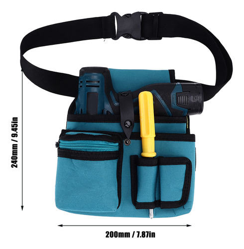 Riñonera Multifuncional De Tela Oxford 600d Para Herramienta