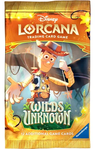 Caja Completa Disney Lorcana Wilds Unknown 24 Sobres 12 Cart