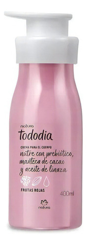 Natura Hidratante Corporal Tododia Crema De 400 Ml Fragancia Frutas Rojas