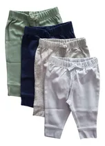 Comprar Pack De 4 Pantalones Cartera Bebe Colores Lisos 3 Meses