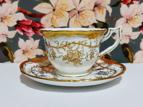 Taza Para Cafe Porcelana Inglesa Royal Couldon Kings Plate