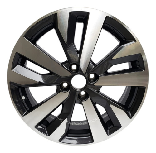 Roda De Nissan New Versa 2019 À 2023 Aro 17 Avulsa Cor Grafite Diamantado