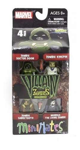 Marvel Minimates Zombie Villains # 2 Sabretooth Suelto Nuevo