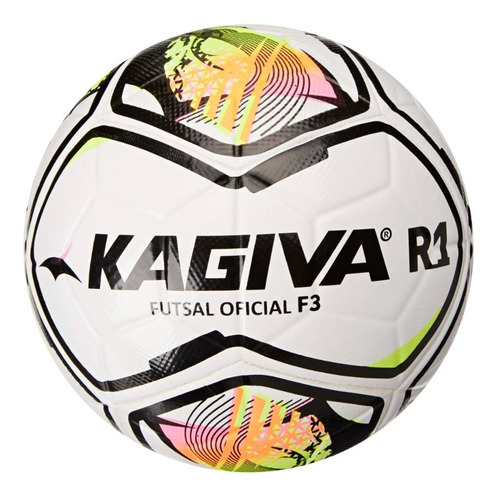 Bola Infantil Futsal Oficial Sub 11 F3 R1 Kagiva Cor Amarelo Neon/ Rosa Neon/ Preto