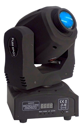 Imagen 1 de 3 de Luz Cabeza Móvil Spot Pro Dj Pl60 Spot Lighting Con Gobos