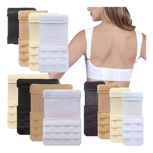 Extensiones Bra Brasier Mujer Extensores 3 Ganchos12pcs