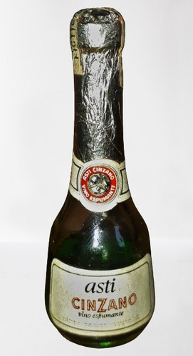 Botellita Infra Miniatura Asti Cinzano Vino Espumante 1975 (Usado)