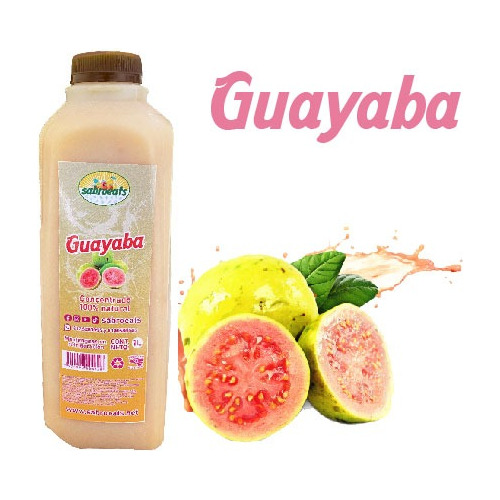 Concentrado De Guayaba Con Fruta 100% Natural Rinde Hasta15l