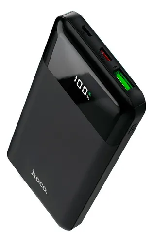 Power Bank Portátil Carga Rapida 10000mah Compacto Negro