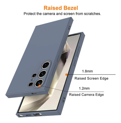 Funda Protectora De Silicona A Prueba De Golpes Para Samsung Galaxy S23 Ultra S23fe Plus