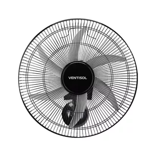 Ventilador Osc Parede 50cm Steel Bivolt Premium Ventisol Cor da estrutura Preto Cor das pás Cinza 127V/220V