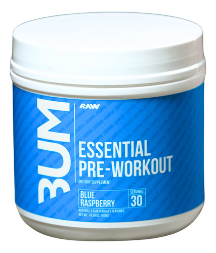 Pre Entreno Cbum Essential Raw Nut. 30 Serv Blue Raspberry Blue Raspberry