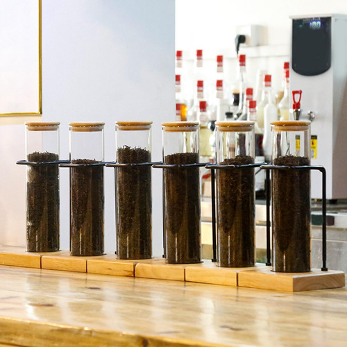 Estante De Exhibición De Té Frascos De Almacenamiento